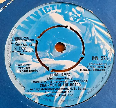 Chairmen Of The Board  -  Elmo James     -  UK  Invictus  -  70's • $1.24