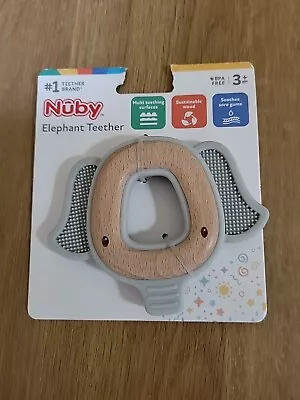 Nuby Elephant Animal Teether 3 + • £4.75