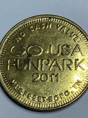 GO USA FUN PARK - ARCADE AMUSEMENT TOKEN - Murfreesboro Tennessee - LOOK! • $9.64