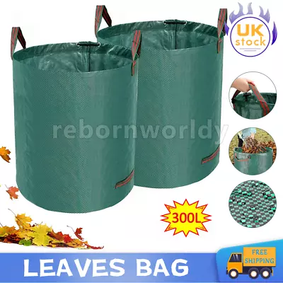 £7.99 • Buy 300/500L Garden Waste Bags Sacks Grass Leaves Refuse Heavy Duty Rubbish Bag