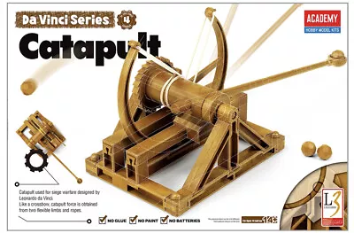 Academy 18137 Da Vinci Catapult Model Kit With English Instruction FREE EXP SHIP • $21.99