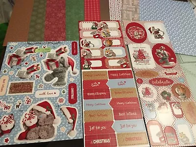 Me To You Tatty Teddy Christmas Cardmaking Kit Toppers Card Papers RefKit3100 • £4.49