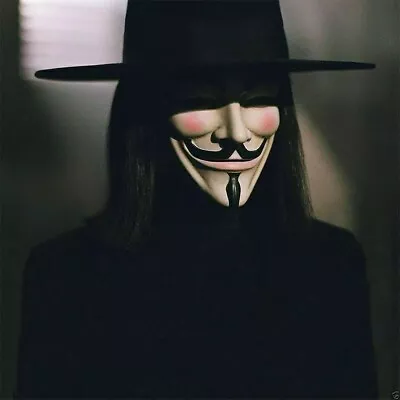 V For Vendetta Mask Cosplay Guy Fawkes Anonymous Mask Halloween Party Prop Resin • $26.39