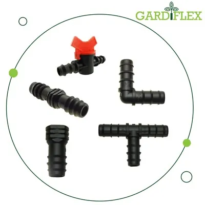 Gardiflex Micro Irrigation System Connectors 13mm ID 16mm OD - Multi Item • £27.80