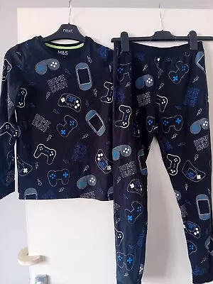 M & S Marks & Spencer Game Over Pyjamas Size 10-11 Years - Brand New And Unused • £6.95