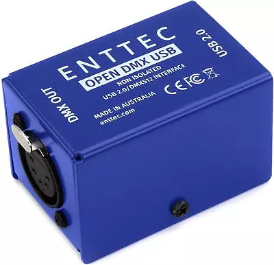 ENTTEC Open DMX USB 512-Ch Non-Isolated DMX Interface • $67