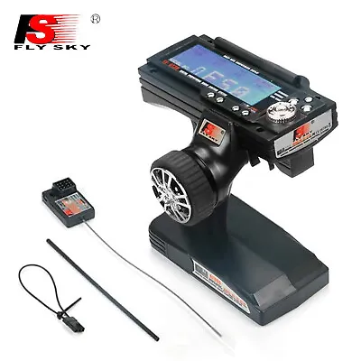 Flysky 2.4GHz 3CH FS-GT3B Radio Model RC LCD Transmitter & FS-GR3E Receiver Y4L4 • $39.96