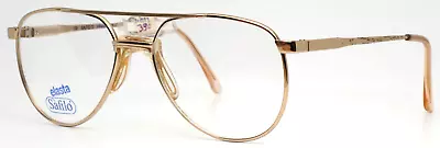 Vintage SAFILO K475 000 Gold Boys Kids Aviator Full Rim Eyeglasses 52-16-130 • $29.99