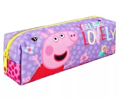 Peppa Pig 'You Are Lovely' Rectangular Pencil Case Kids Children's School • £3.75