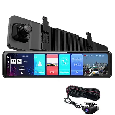 4G Android 8.1 ADAS FHD 1080P Dual Rear Mirror Car DVR Dash Camera WiFi GPS Navi • $152.24