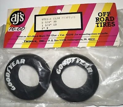 Vintage Aj's TwinnK Ajs Twinn-K Foam Tires Goodyear Kyosho 9709-1  Low Profile • $9.99