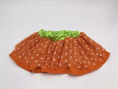 Martha Stewart Orange Polka Dotted Tutu Skirt Costume For Dog Sz L • $5.99