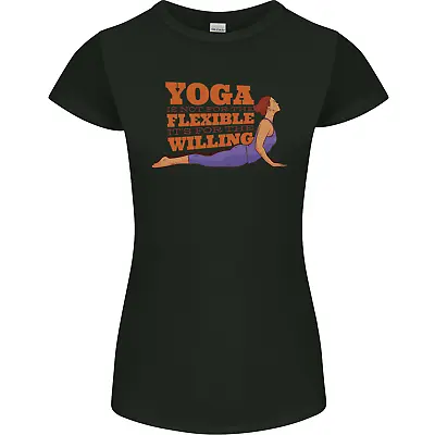 Funny Inspirational Yoga Womens Petite Cut T-Shirt • £9.49