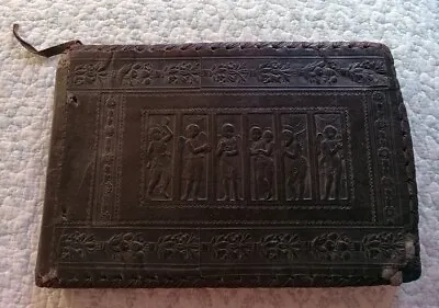 Antique Leather Photo Album With Historic Vacation/Travel Photos/Cards Of Europe • $45