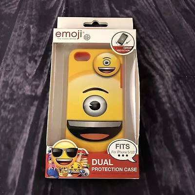 Emoji Brand Yellow One Eyed Smiley Iphone 5c Case Sleeve Dual Protection Minion • $6.22