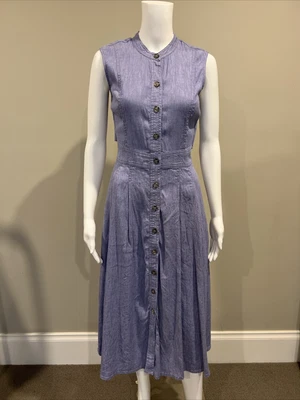$25 • Buy Trenery Dress 8 - Linen Button Through Dress - Size 8 