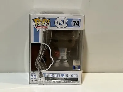 MICHAEL JORDAN North Carolina #74 Funko POP! Figurine White Jersey New In Box • $39.95