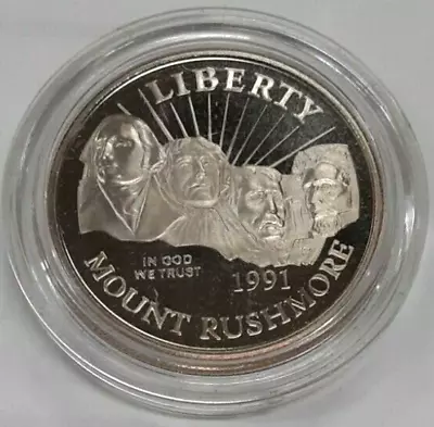 1991-S Mount Rushmore Commemorative Coin Proof Clad Half Dollar In Capsule ONLY • $14.75