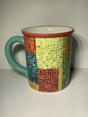 Vintage Starbucks Barista Mug 2002 Mosaic Tile Rare HTF Collectible Rainbow • $11.99
