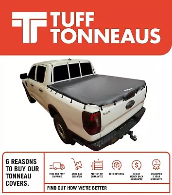 Bunji Ute Tonneau Cover For Ford Ranger Next Gen Dual Cab W/Headboard Jul 22-Cur • $273.90