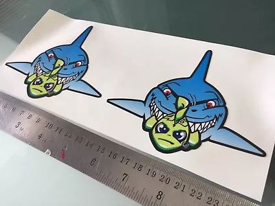 Rossi Misano Shark DECALS STICKERS (120mm X 100mm) X2  • £8.40