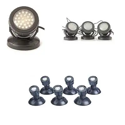 Pontec PondoStar LED Underwater Lighting Set 6 LED Underwater Lighting For Pond • £39.94