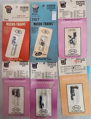 (6) Micro Trains N Coupler Conversion Kits 1102 1107 1160 1161 - Kato Atlas • $25.88