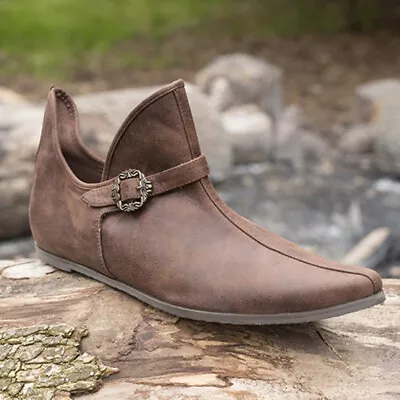 £46.31 • Buy Renaissance Medieval Men's Viking Knight Prince Shoes Buckle Boot Pirate