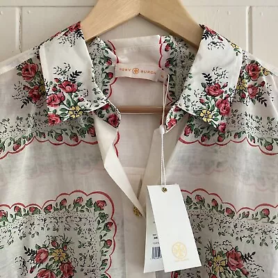 £149.99 • Buy Tory Burch Brigitte Cotton Voile Shirt Beach Tunic Size M BNWT