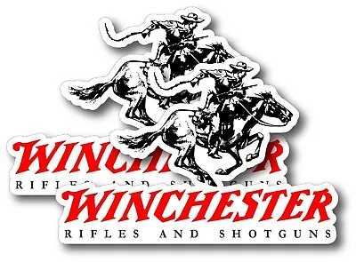 2x Winchester Decal Sticker 3m Usa Window Car Firearm Gun Rifle Piston Hunting • $3.74