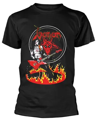 Venom ‘Cronos In Flames’ Black T-Shirt OFFICIAL • £16.59