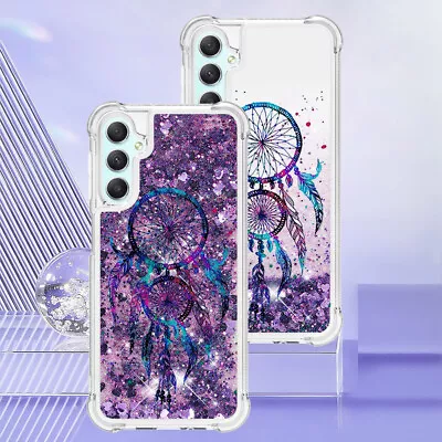 For Various Phone Quicksand Wind Chime Liquid Glitter Shockproof Case Cover Girl • £3.55