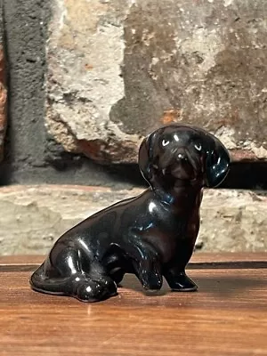 Standing Dachshund Dog Figurine - Miniature Handmade Painted Ceramic Figurines • $11