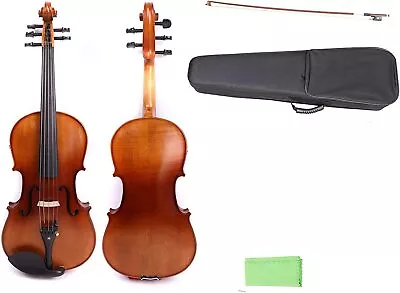 New 16inch Viola Full Size Maple Spruce Wood Ebony Fittings 5string Viola • $193.20