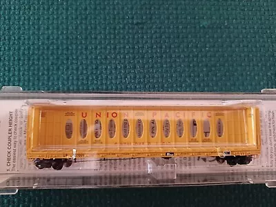 Micro-Trains N-Scale 60' 8   Centerbeam Bulkhead Flat Car 1995 • $25.46