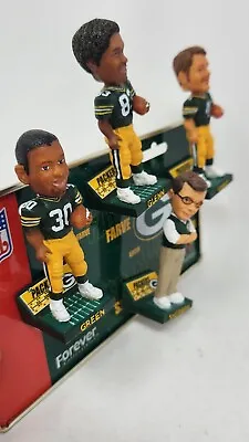 Green Bay Packers Mini Bobbleheads Magnetic Hanging Display Plate Forever Bobs • $29.99