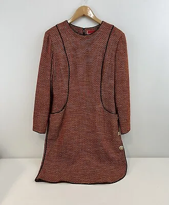 Vintage OSCAR DE LA RENTA Tweed Dress 70’s 60’s Studio Runway Size 10 • $199