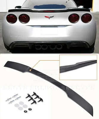 ZR1 Style Rear Trunk Wing Spoiler Fits 05-13 Corvette C6 ABS Plastic Painted • $129.98