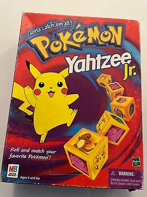 Vintage Pokemon Yahtzee Jr. Board Game Milton Bradley 1999 Board Game • $14.55