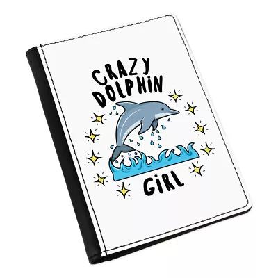 £16.50 • Buy Crazy Dolphin Girl Stars Passport Holder Cover Case Animal Daughter Kids Funny