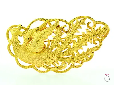 Ming's Hawaii 14k Yellow Gold  Phoenix Brooch Large • $1650