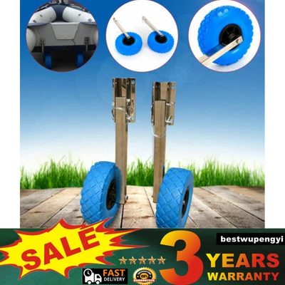 £69 • Buy Heavy Duty Launching Wheels For Boat Inflatable Yacht Dinghy 150kg MAX Load UK