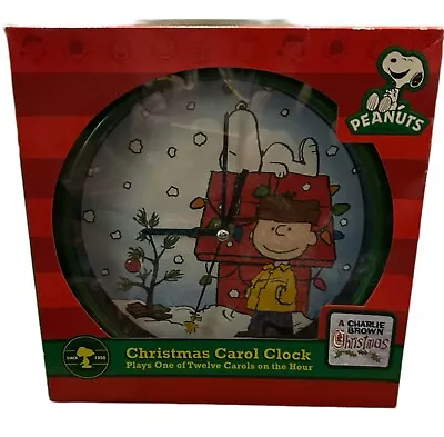 Peanuts Christmas Carol Clock 12 Carols On The Hour NIP 2011 • $25