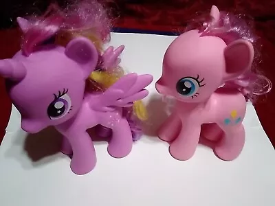 Lot Of 2  My Little Pony Twilight Sparkle Unicorn & Pinkie Pie  8” 2013 • $24.99