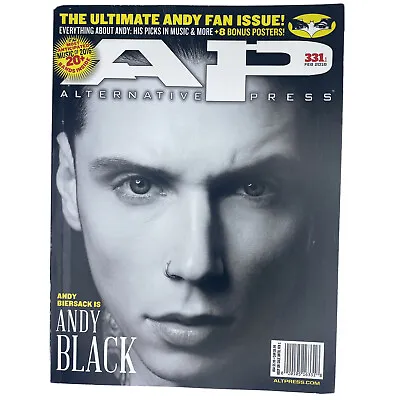 $17.91 • Buy AP Alternative Press Magazine Issue 331 Andy Biersack Black Feb 2016 
