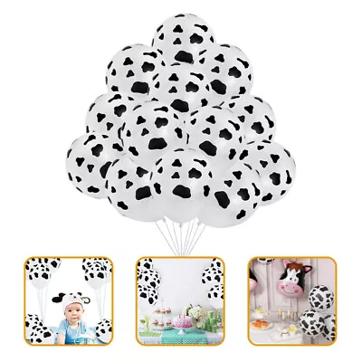  25 Pcs Cow Printing Balloon Last Rodeo Bachelorette Party Printed Supplies • £10.12