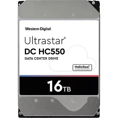 WD Ultrastar HC550 16TB 3.5  Enterprise SATA HDD WUH721816ALE6L4 Used • $299