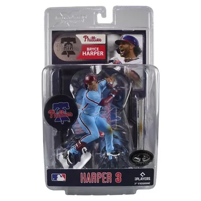 McFarlane MLB Bryce Harper Philadelphia Phillies Blue Chase Jersey Figure Stand • $64.99