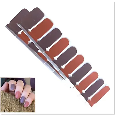 *CLEARANCE* Jaysea Arts Matte Nail Strips - Color Fall Street Polish Wraps B4G1 • $3.99