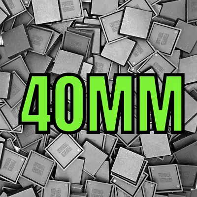 40mm Plain Plastic Square Bases For Wargaming Miniatures Wargames • £3.39